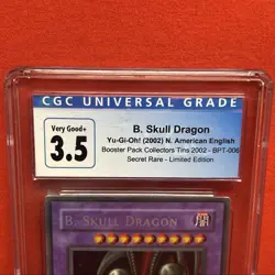 2002 Yu-Gi-Oh B. Skull Dragon BPT-006 Secret Rare CGC 3.5 Limited - Image 3