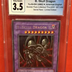 2002 Yu-Gi-Oh B. Skull Dragon BPT-006 Secret Rare CGC 3.5 Limited - Image 4