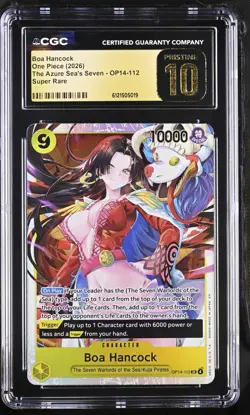 2026 The Azure Sea's Seven Nami, Boa Hancock & Nefeltari Vivi SR CGC 10 Pristine - Image 3