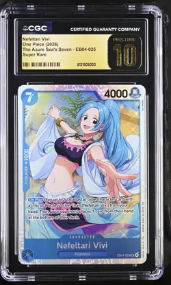 2026 The Azure Sea's Seven Nami, Boa Hancock & Nefeltari Vivi SR CGC 10 Pristine - Image 4