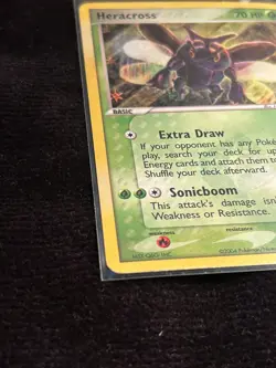 Pokemon Card Ex Hidden Legends Heracross 7/101 2004 Non Reverse Holo LP - Image 4