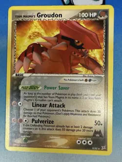 Team Magma’s Groudon 9/95 Team Aqua Vs Team Magma Non-holo Rare Pokemon Card - Image 1
