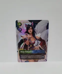Riftbound League of Legends TCG Ahri Nine-Tailed Fox 255/298 Legend Card - Image 3