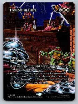 MTG Trouble in Pairs (Borderless) Teenage Mutant Ninja Turtles Eternal Regular - Image 1