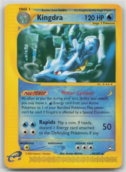 Pokemon Card Kingdra (19) Rare Aquapolis 019/147 - Image 1
