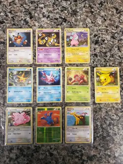 10 Heart Gold Soul Silver Pokemon Cards - Image 1