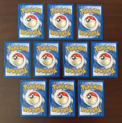 Pokemon Fossil 1st Edition Portuguese Lot (10) – Tentacool – WotC 1999 – LP - Image 2