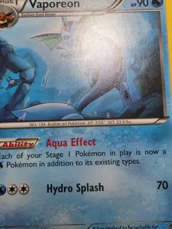 Pokemon MP Vaporeon Uncommon XY - Ancient Origins 22/98 - Image 5
