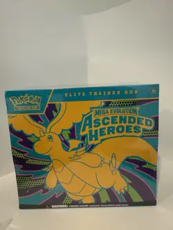 Pokemon Mega Evolution Ascended Heroes Elite Trainer Box Dragonite Zekrom - Image 1