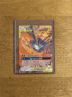 ULTRA RARE - Moltres Zapdos Articuno GX Hidden Fates 44/68 Tag Team Pokemon - LP - Image 1