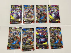8 Pokemon Mega Evolution Booster Pack Lot Factory Sealed New Free Shipping 🔥 - Image 1