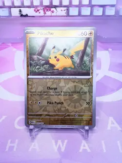 Pokemon 151 Cosmo Rev Holo Kanto Starters Charmander/Squirtle/Bulbasaur/Pikachu - Image 2