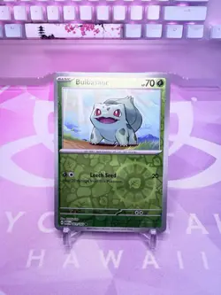 Pokemon 151 Cosmo Rev Holo Kanto Starters Charmander/Squirtle/Bulbasaur/Pikachu - Image 3