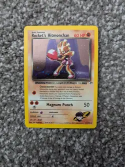 Rocket's Hitmonchan 011/132 Gym Heroes Holo Pokemon TCG Vintage Card - Image 1