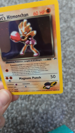 Rocket's Hitmonchan 011/132 Gym Heroes Holo Pokemon TCG Vintage Card - Image 2