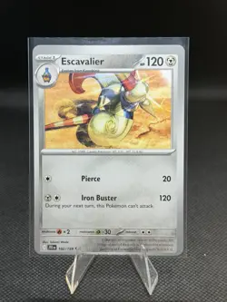 Pokemon TCG Journey Together Escavalier #102/159 Uncommon Miscut Error NM - Image 1