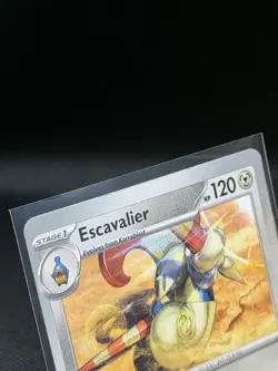 Pokemon TCG Journey Together Escavalier #102/159 Uncommon Miscut Error NM - Image 3