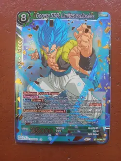 carte Dragon Ball Super card game Gogeta SSB, Limites explosees BT19-084 SR - Image 1