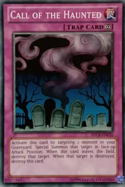 SDCR-EN036 CALL OF THE HAUNTED COMMON MIXED ED YuGiOh CARD - Image 1
