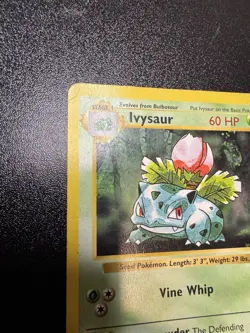 Pokemon TCG Base Set (Shadowless) #030/102 Ivysaur MP/HP Card - Image 3