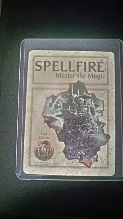 Spellfire CCG Forgotten Realms card #62 of 100 Sword of Cymrych Hugh Rare LP(EX) - Image 2
