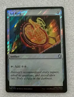 Sol Ring NM Surge Foil #59 - MTG Commander Teenage Mutant Ninja Turtles - Image 1