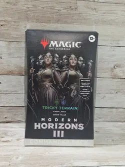 MTG Modern Horizons 3 Commander Deck – Tricky Terrain Sealed Magic the Gathering - Image 1