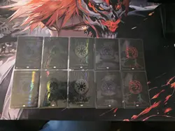 Phyrexian full art Oil Slick raised foil lands. MTG, Extra Foils as well. - Image 1