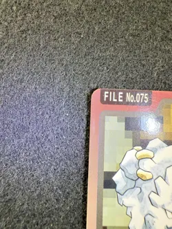 Pokemon Graveler #075 from Bandai Carddass Pocket Monsters in LP+/NM- condition! - Image 3