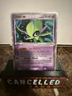 Celebi EX POP Series 2 17/17 Holo Foil Ultra Rare Pokemon TCG 2005 Unlimited NM - Image 1