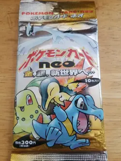 Pokemon NEW Sealed Booster Pack Vintage Japanese Neo Genesis Set! - Image 1