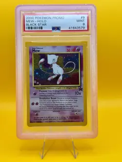 PSA 9 Mew Black Star Promo #9 Holo 2000 Pokemon Movie Promo WOTC Mint - Image 1