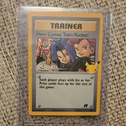 Pokemon Here Comes Team Rocket! 15/82 Celebrations Classic Collection Holo - Image 1