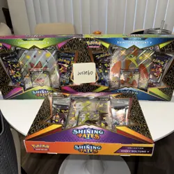 (Lot Of 3) Pokemon TCG Shining Fates V Box Set - Eldegoss, Boltund & Cramorant - Image 1