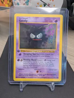 Gastly 1st Edition Base Set 50/102 WOTC Pokemon 1999 Shadowless - Image 3