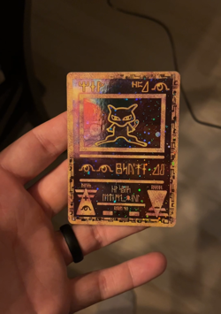 Ancient Mew Pokemon WOTC 2000 Movie Promo Double Swirls NM 🌀🌀 - Image 2