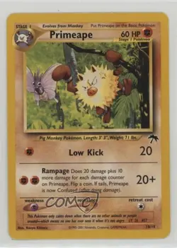 Primeape Pokemon Southern Islands Collection #18 2001 - Image 1