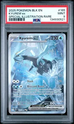 PSA 9 Pokemon Kyurem ex 165/086 Sv: Black Bolt Holo MINT - Image 1