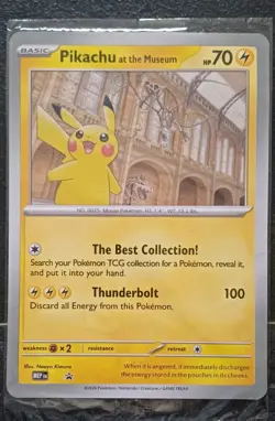 🌍🚚 Pokemon Pikachu at the Natural History Museum Sealed Jumbo Promo SVP - Image 1