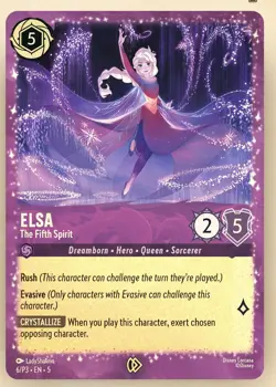 SEALED - Elsa - The Fifth Spirit 6/P3 [Glitter Foil] Promo Disney Lorcana NM - Image 2