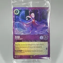 Disney Lorcana Elsa The Fifth Spirit 6/P3 Glitter Foil Sealed Promo - Image 1