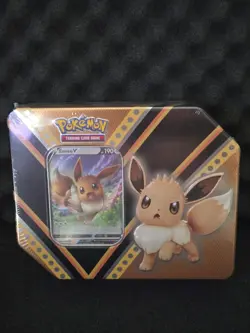 Nintendo Pokemon V Powers Tin Trading Card Game Eevee SEALED - Image 1