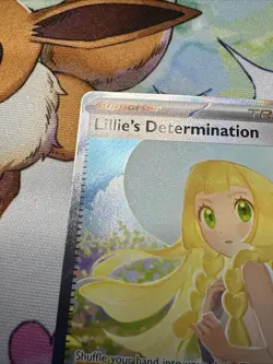 Pokemon TCG Holo Ultra Rare Full Art Lillie's Determination Trainer Card 184/132 - Image 2