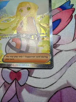 Pokemon TCG Holo Ultra Rare Full Art Lillie's Determination Trainer Card 184/132 - Image 4