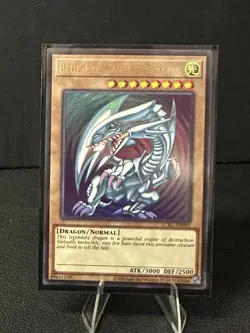 Yu-Gi-Oh! Blue-Eyes White Dragon LCKC-EN001 Holo Dragon Normal Card Konami - Image 1