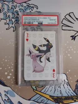 PSA 10 2006 POKEMON CENTER 10TH ANNIVERSARY PLAYING CARDS YELLOW ESPEON/UMBREON - Image 1