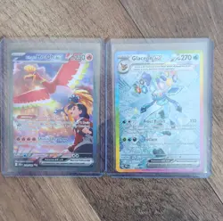 Pokemon Ho-Oh EX & Glaceon EX Holo EX Card Lot - 2 Standard Cards - Image 1