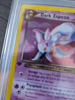 Pokemon PSA 10 Dark Espeon Neo Destiny 1st First Edition Holo Head Swirl 4/105 - Image 3