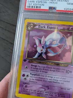 Pokemon PSA 10 Dark Espeon Neo Destiny 1st First Edition Holo Head Swirl 4/105 - Image 4