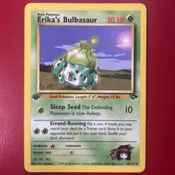 Erika's Bulbasaur 39/132 Gym Challenge Regular First Edition Pokemon Card - Image 1
